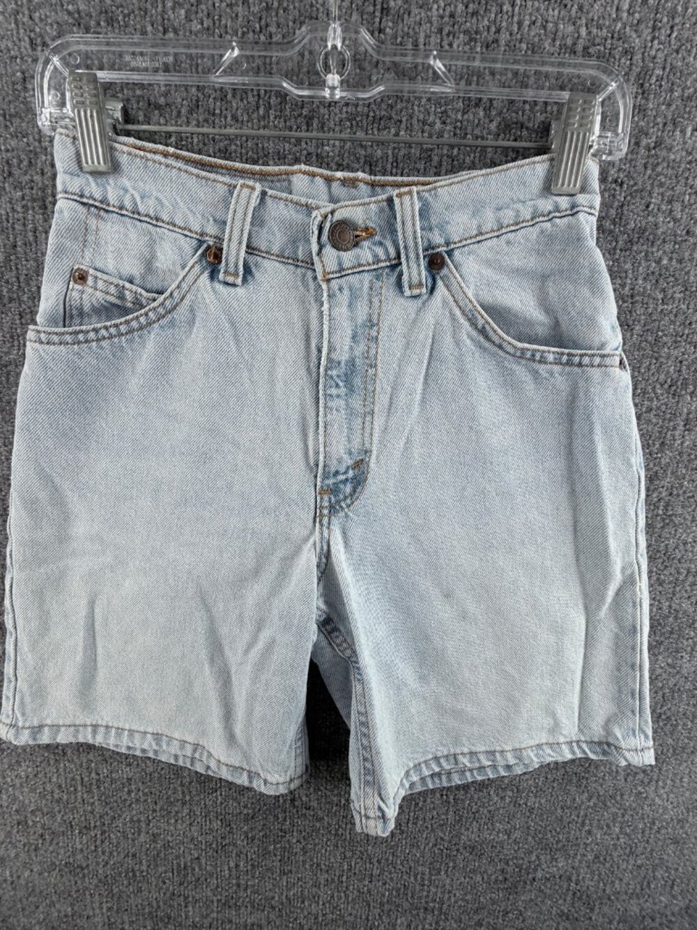 VTG Levis 950 Orange Tab All Cotton Blue Shorts Jort Denim USA 26 ACTL 26x7